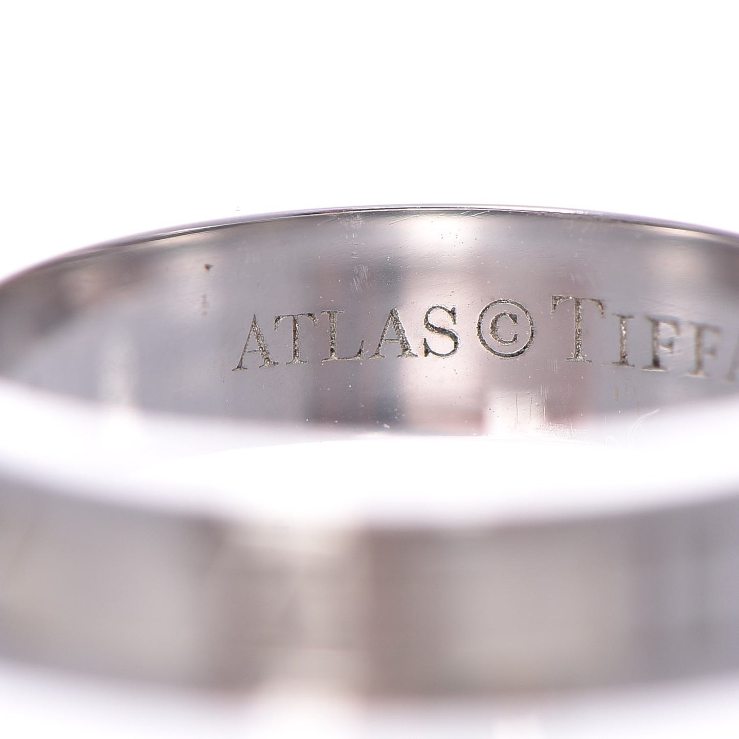 18K White Gold Atlas Ring 49.5 5