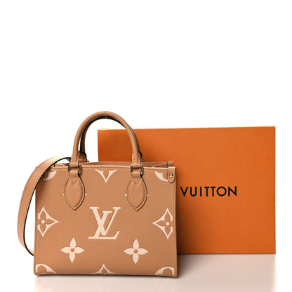 Louis Vuitton Empreinte Monogram Giant Onthego PM Arizona Creme 10 of 10