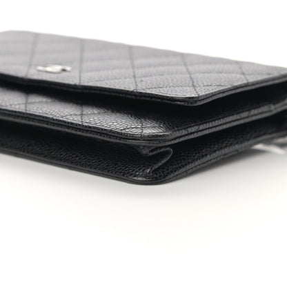 Chanel Caviar Quilted Wallet On Chain WOC Black 11 of 13