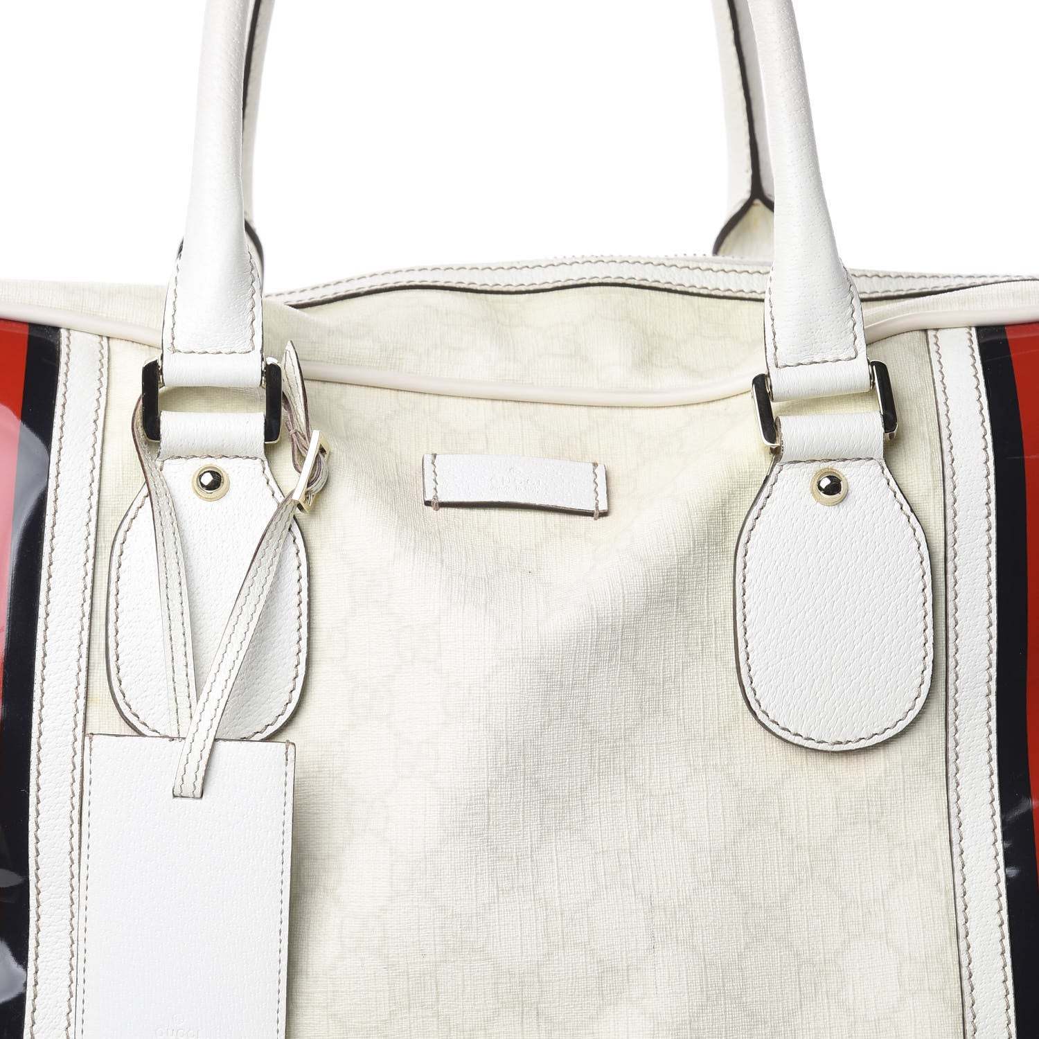 Gucci GG Plus Monogram Duffle Bag White 8 of 8