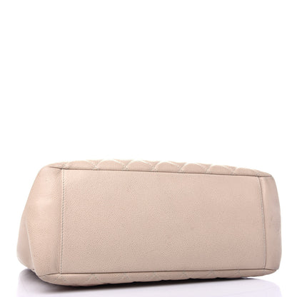 Chanel Caviar Quilted Grand Shopping Tote GST Beige Clair 4 of 11