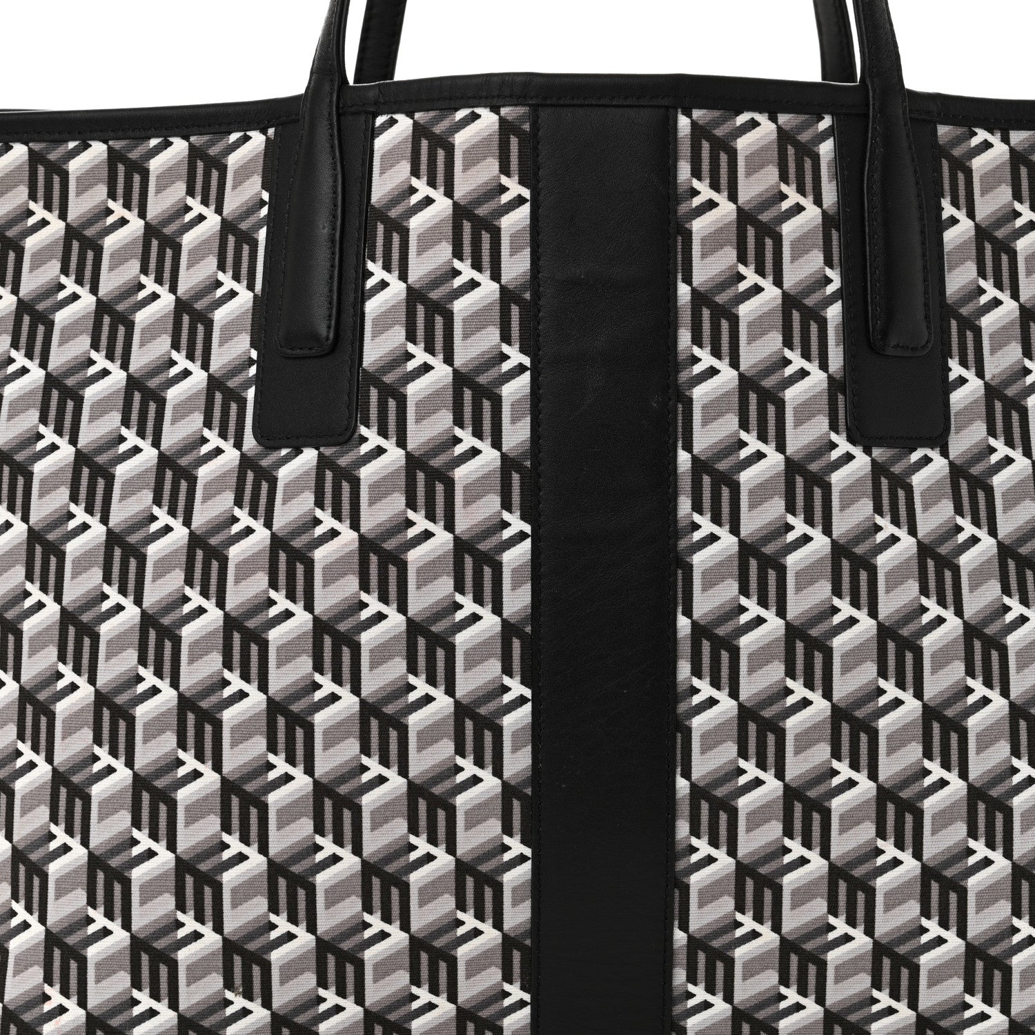 MCM Visetos Large Liz Reversible Shopper Tote Black 14 of 26