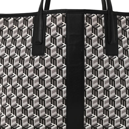 MCM Visetos Large Liz Reversible Shopper Tote Black 14 of 26