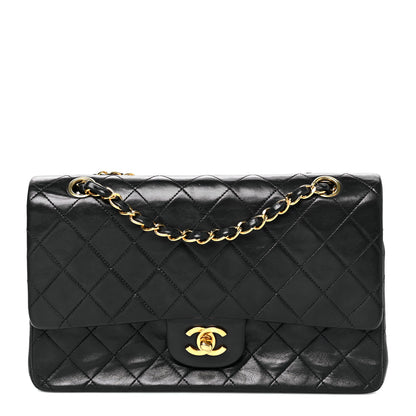 Chanel Lambskin Quilted Medium Double Flap Black 1 of 12