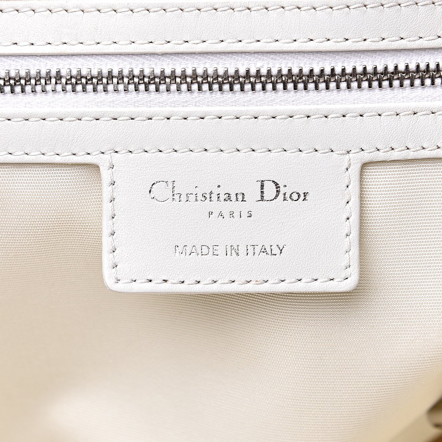 Coated Canvas Cannage Medium Panarea Tote White