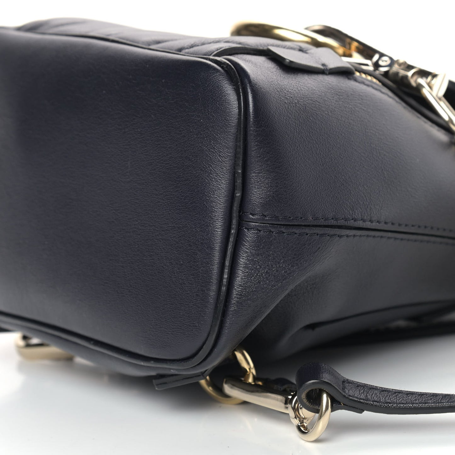 Calfskin Quilted Mini Faye Backpack Black