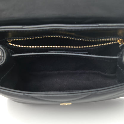 Saint Laurent Calfskin Y Quilted Monogram Toy Loulou Crossbody Bag Black 4 of 4