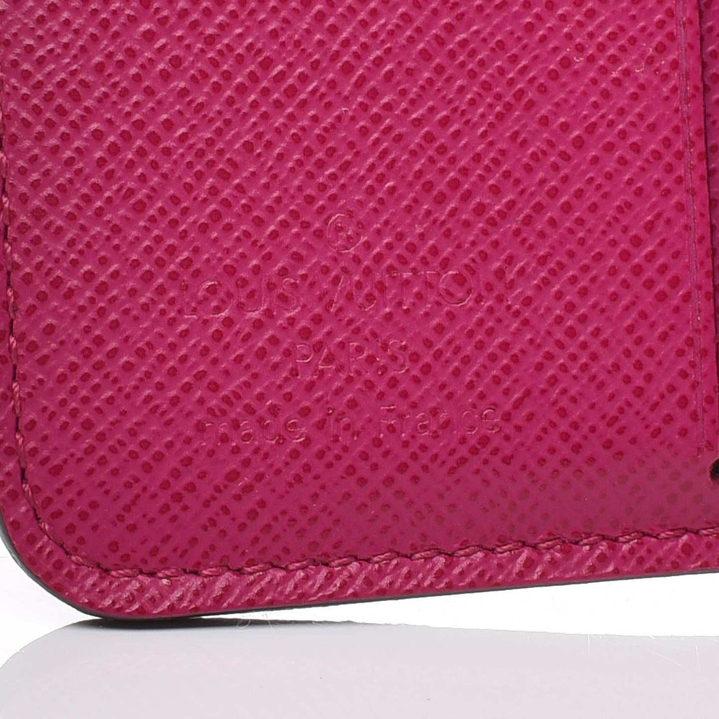 Monogram Perforated Compact Zipped Wallet Fuchsia