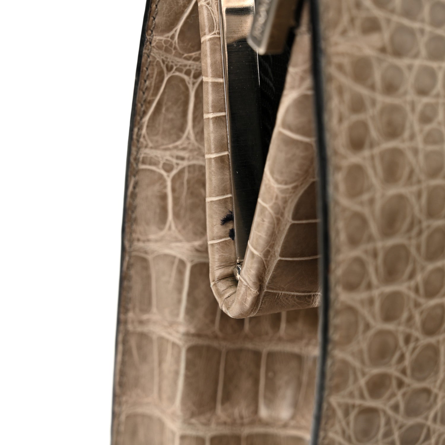 Prada Crocodile Velvet Frame Bag Purple 14 of 21