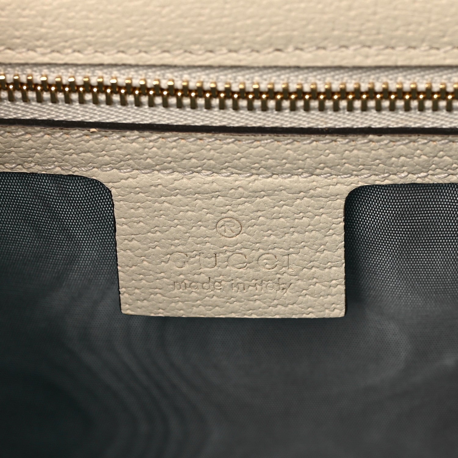 Gucci Textured Calfskin Bee Star Print Small Sylvie Shoulder Bag Mystic White 6 of 9
