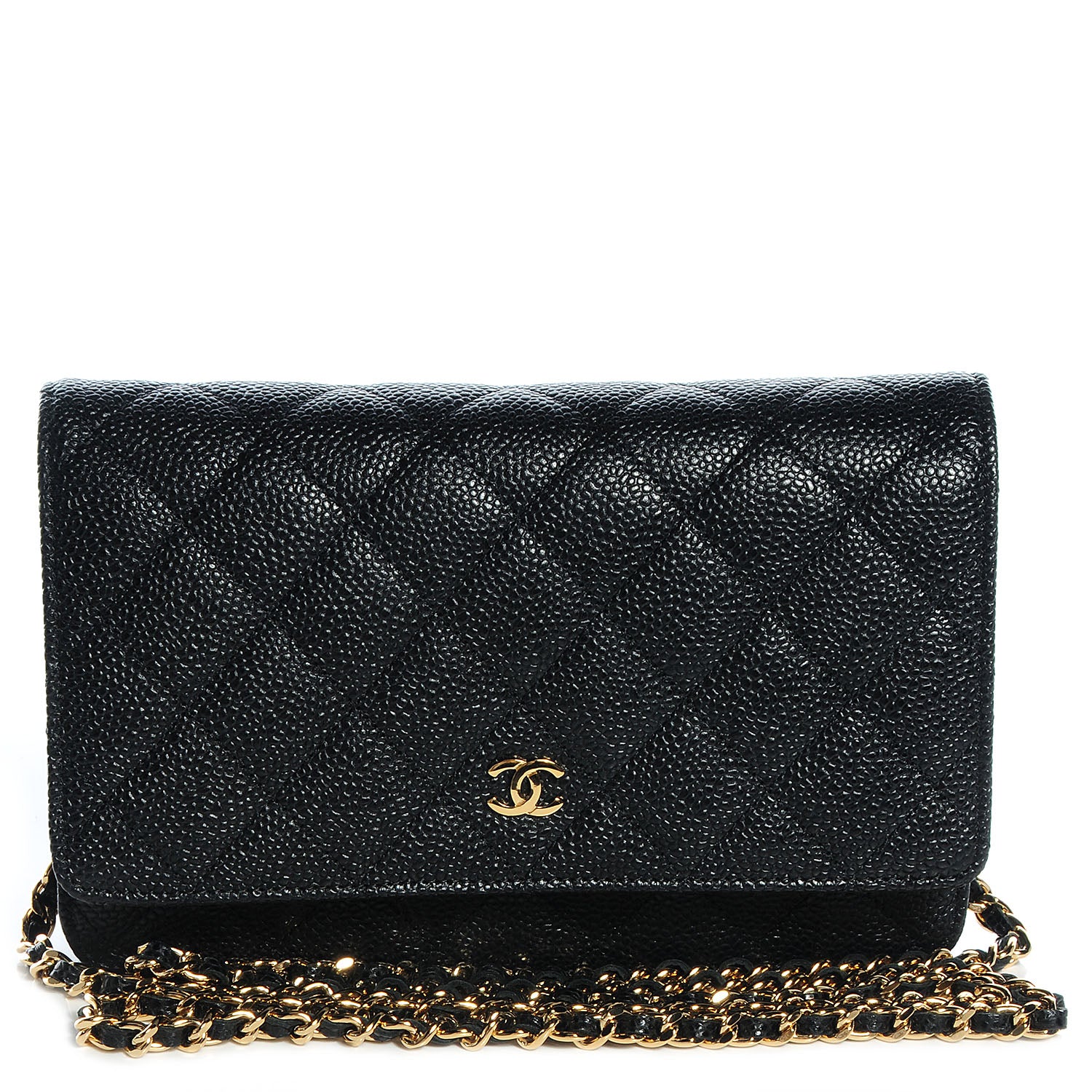 Chanel Caviar Wallet on Chain WOC Black 1 of 8