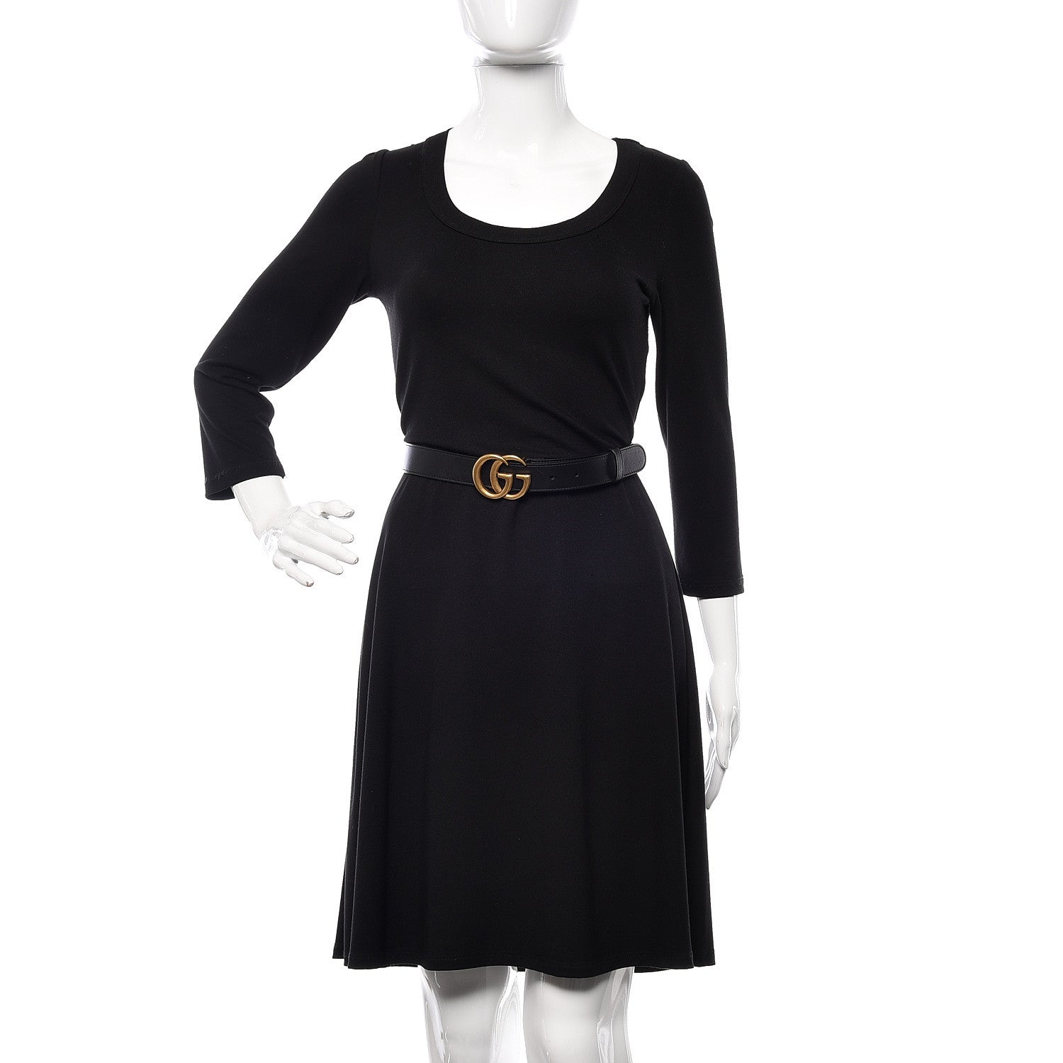 Gucci Calfskin Double G 30mm Belt 85 34 Black 2 of 7