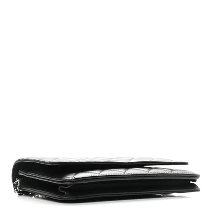 Chanel Lambskin Quilted Wallet On Chain WOC Black 4 of 11
