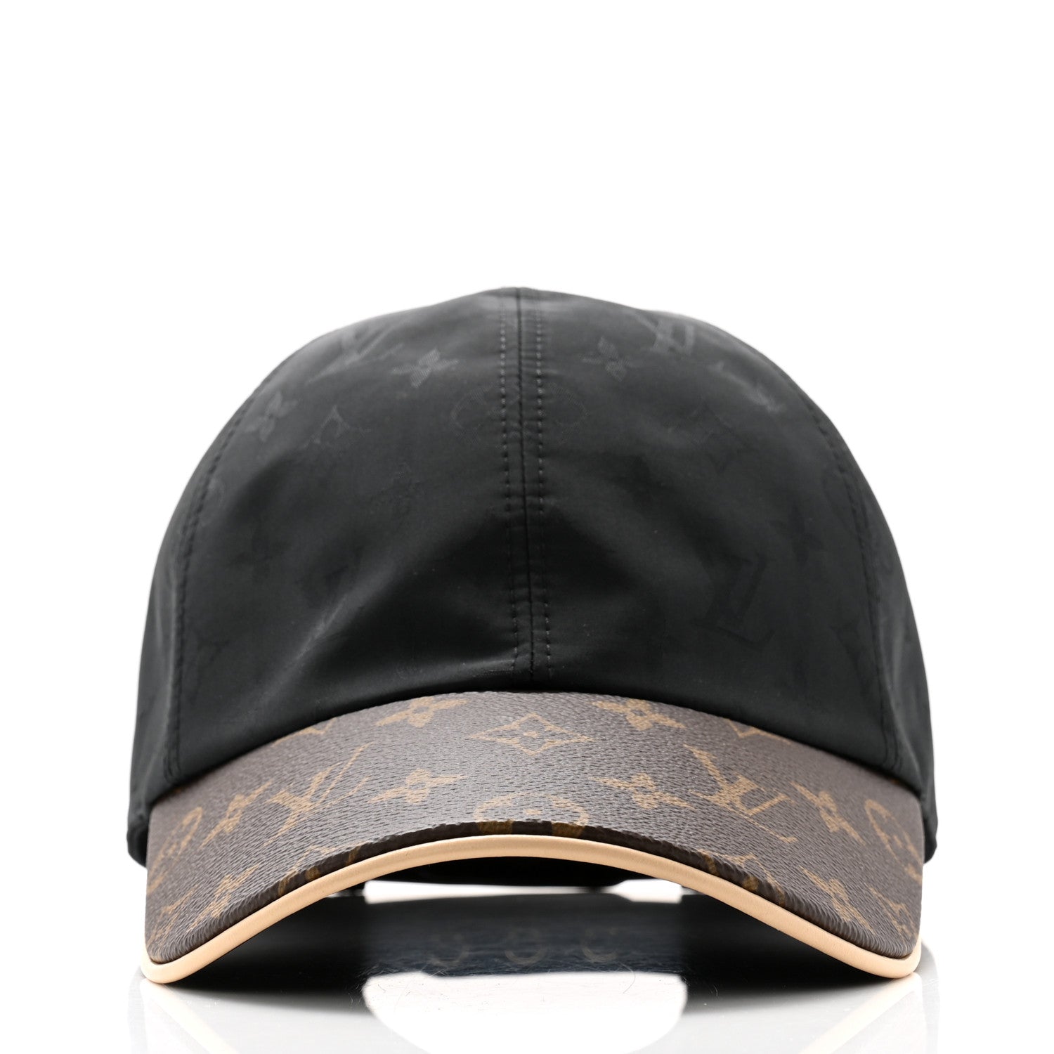 Louis Vuitton Polyester Silk Monogram LV Get Ready Cap M Black 3 of 10