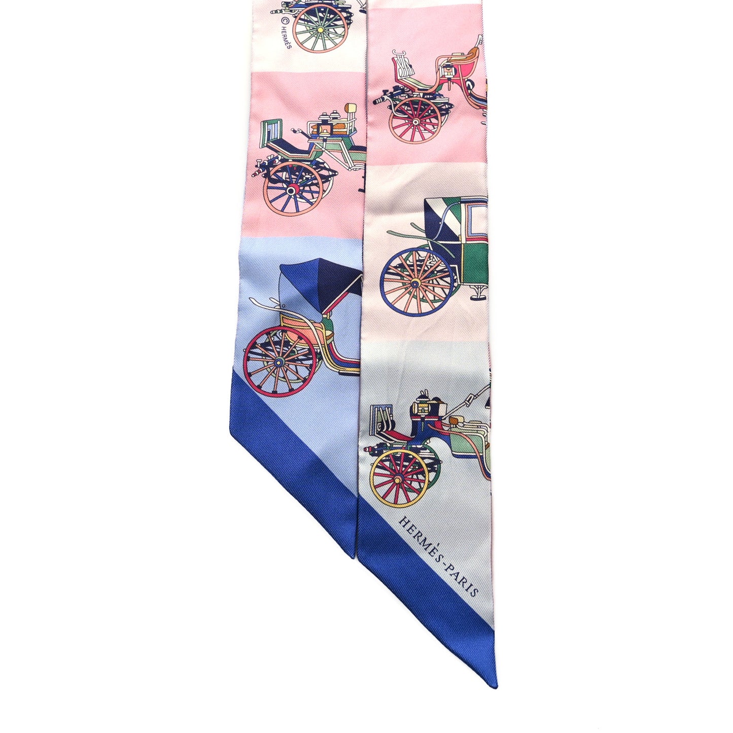 Silk Les Voitures Exquises Twilly Bleu Rose Vert