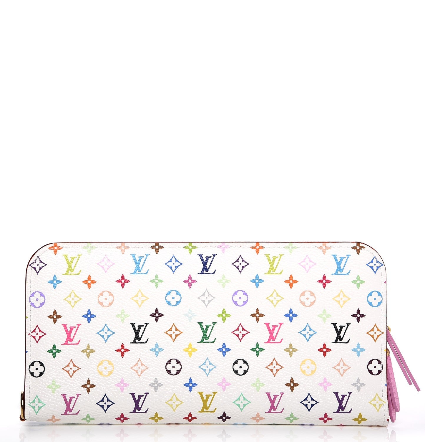 Louis Vuitton Monogram Multicolor Insolite Wallet White Litchi 1 of 6