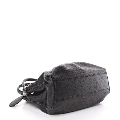 Gucci Guccissima Medium Sukey Tote Black 4 of 12