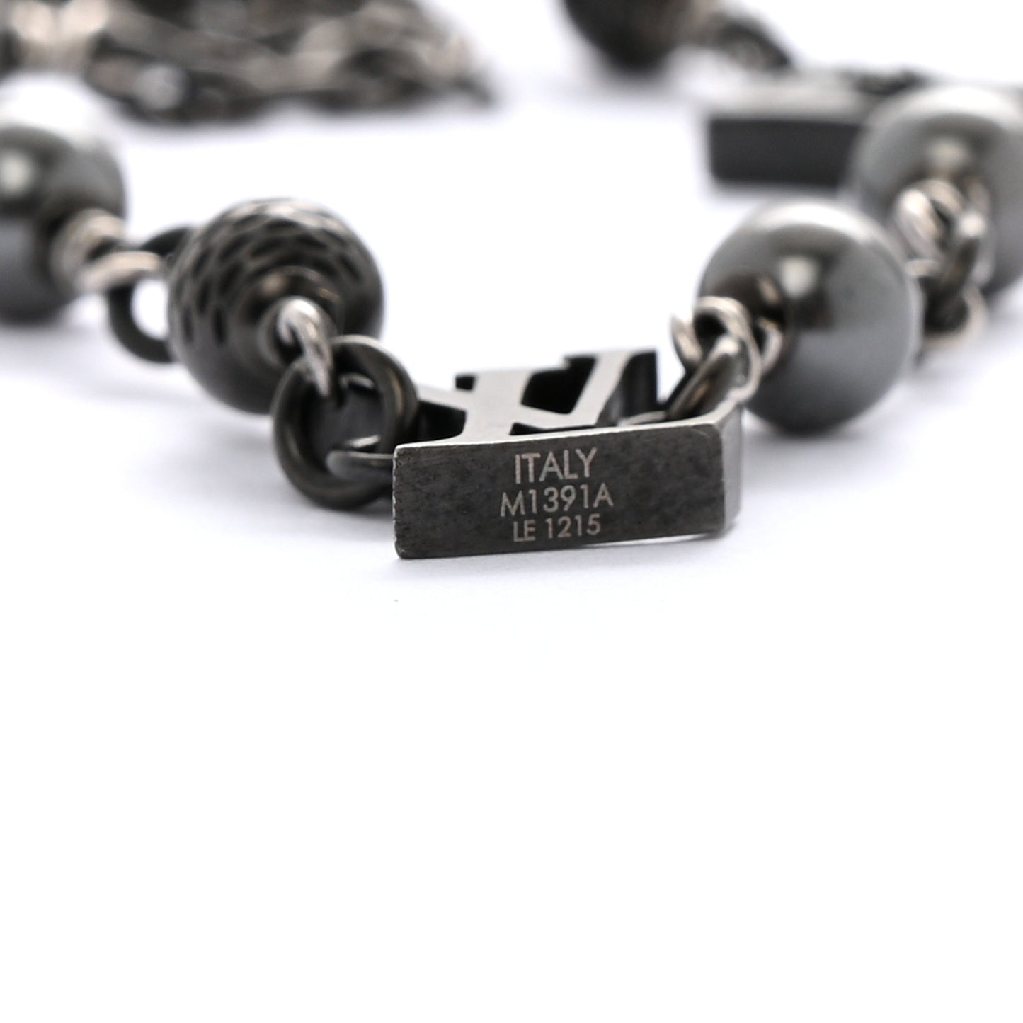 LV Pearls Bracelet Black