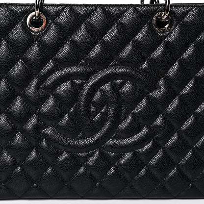 Chanel Caviar Quilted Grand Shopping Tote GST Black 8 of 11