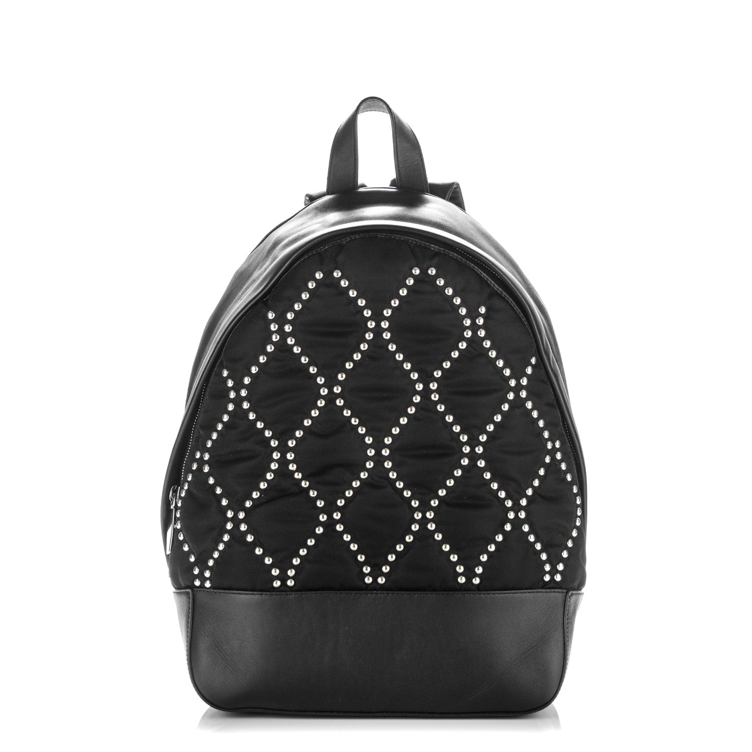 Alexander Wang Lambskin Nylon Studded Backpack Black 1 of 7