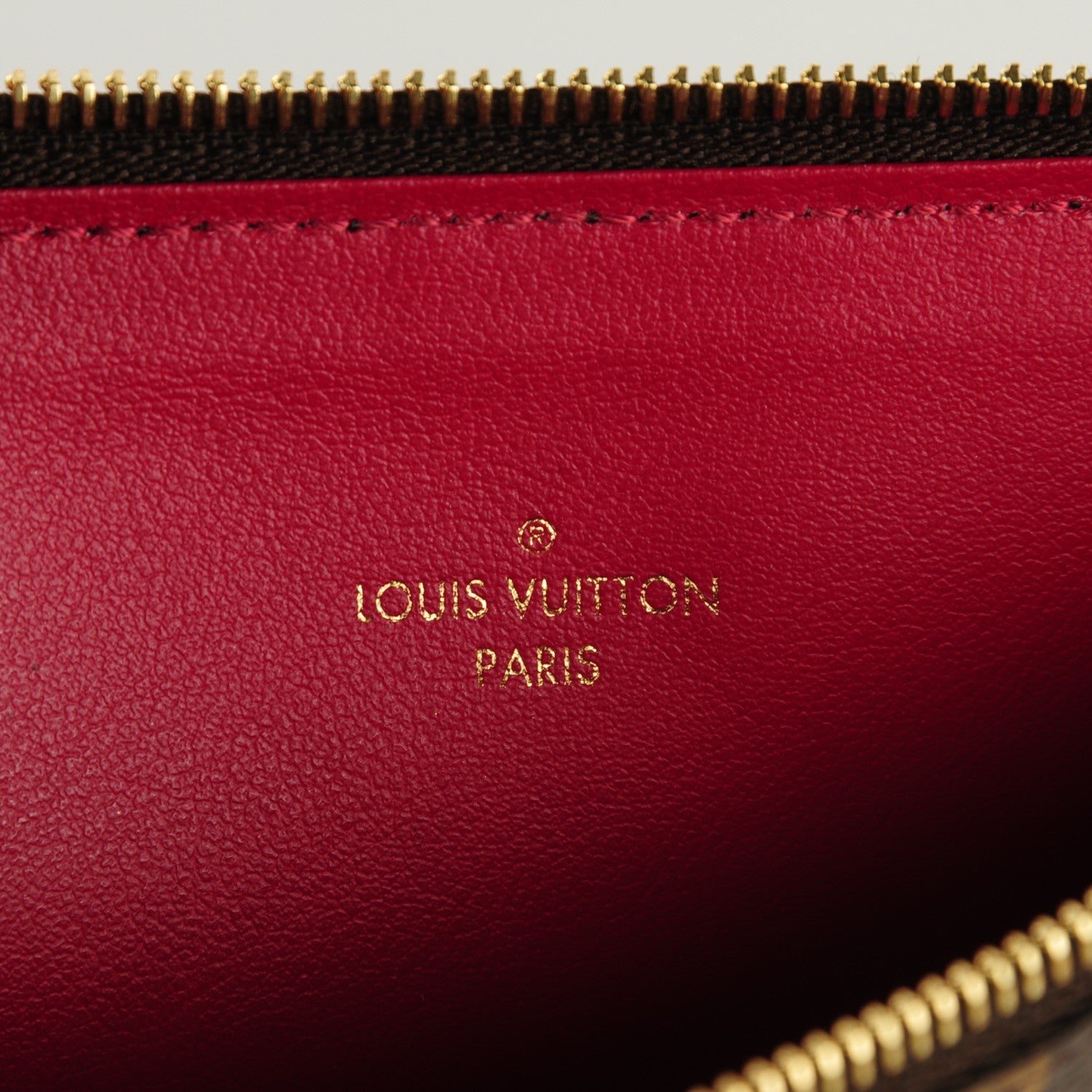 Louis Vuitton Monogram Felicie Chain Wallet Zippered Insert 5 of 6