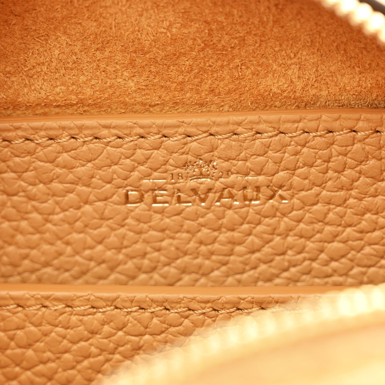 Delvaux Taurillon Soft Nano Cool Box Satchel Honey 6 of 12