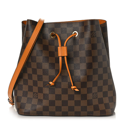 Louis Vuitton Damier Ebene Neonoe MM Safran 1 of 8