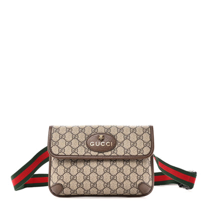 Gucci GG Supreme Monogram Neo Vintage Web Belt Bag Brown 1 of 10