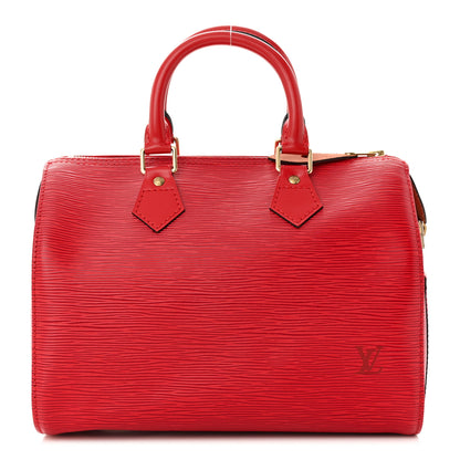 Louis Vuitton Epi Speedy 25 Castillan Red 1 of 10