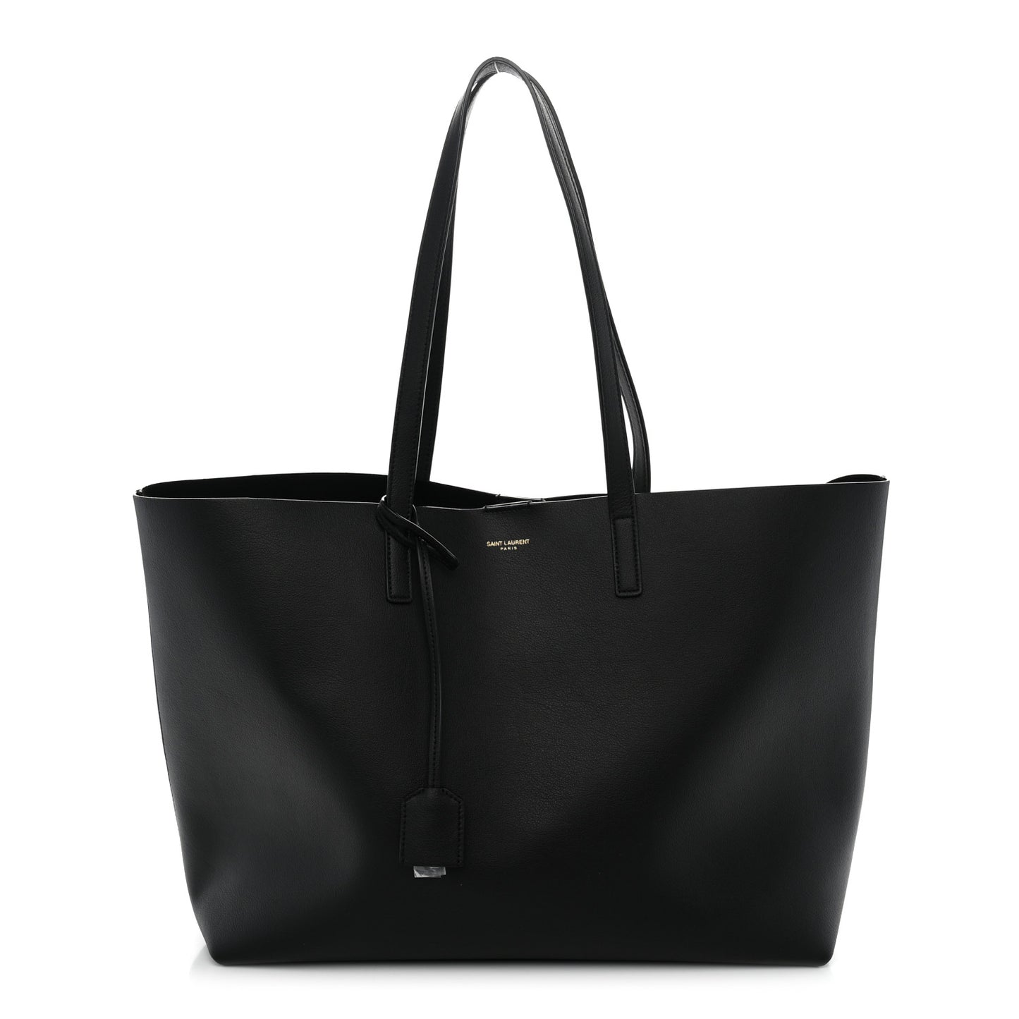 Calfskin Large Shopping Tote Black