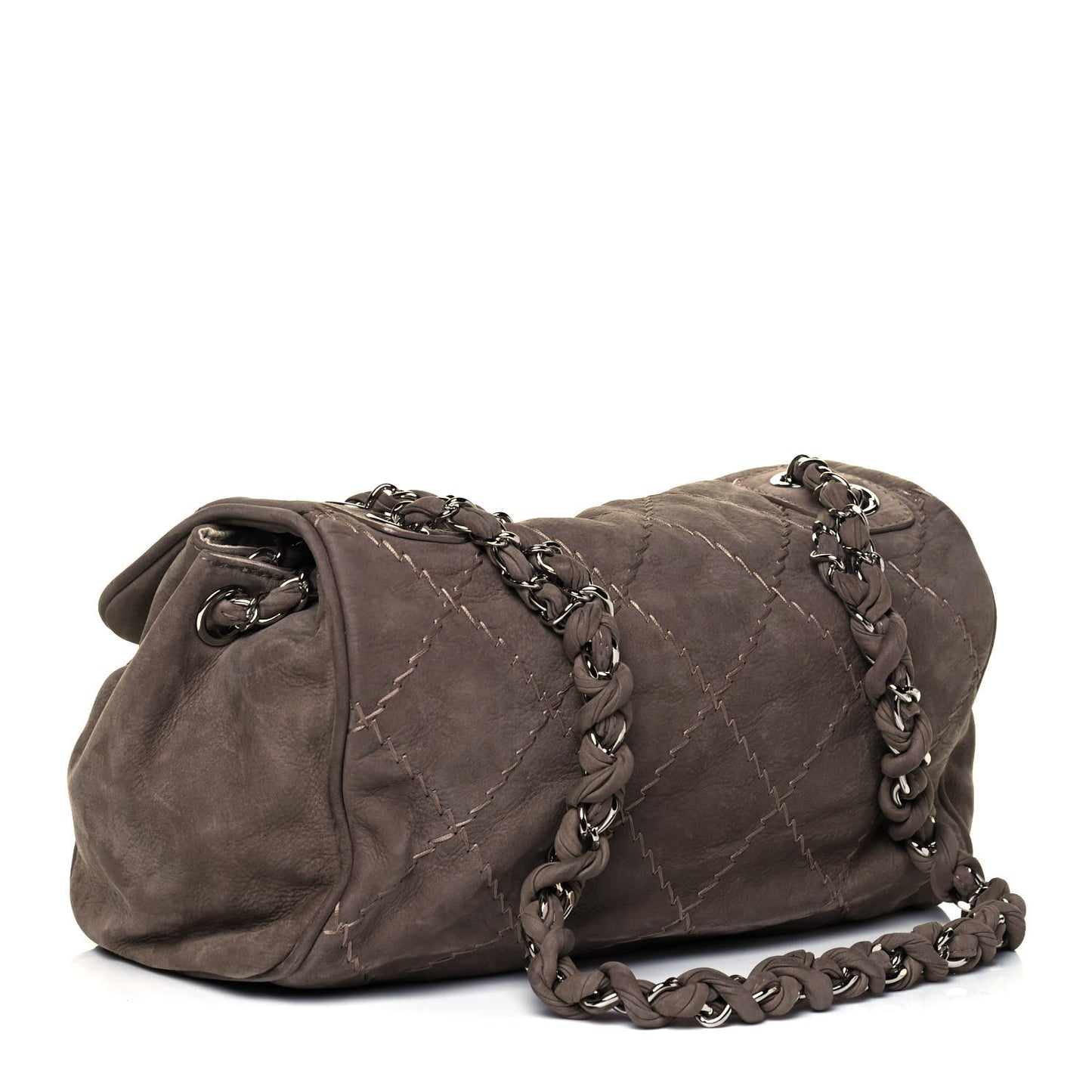 Suede Ultimate Stitch Flap Light Grey