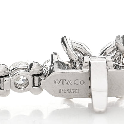 Tiffany Platinum Diamond 2.90ctw Victoria Tennis Bracelet 3 of 3