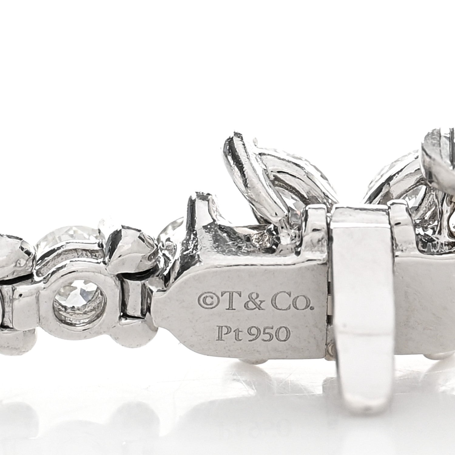 Tiffany Platinum Diamond 2.85ctw Victoria Tennis Bracelet 3 of 3