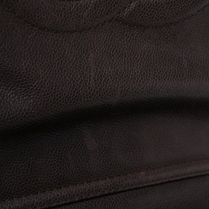 Chanel Caviar Half Moon Large Flap Dark Brown 20 of 22