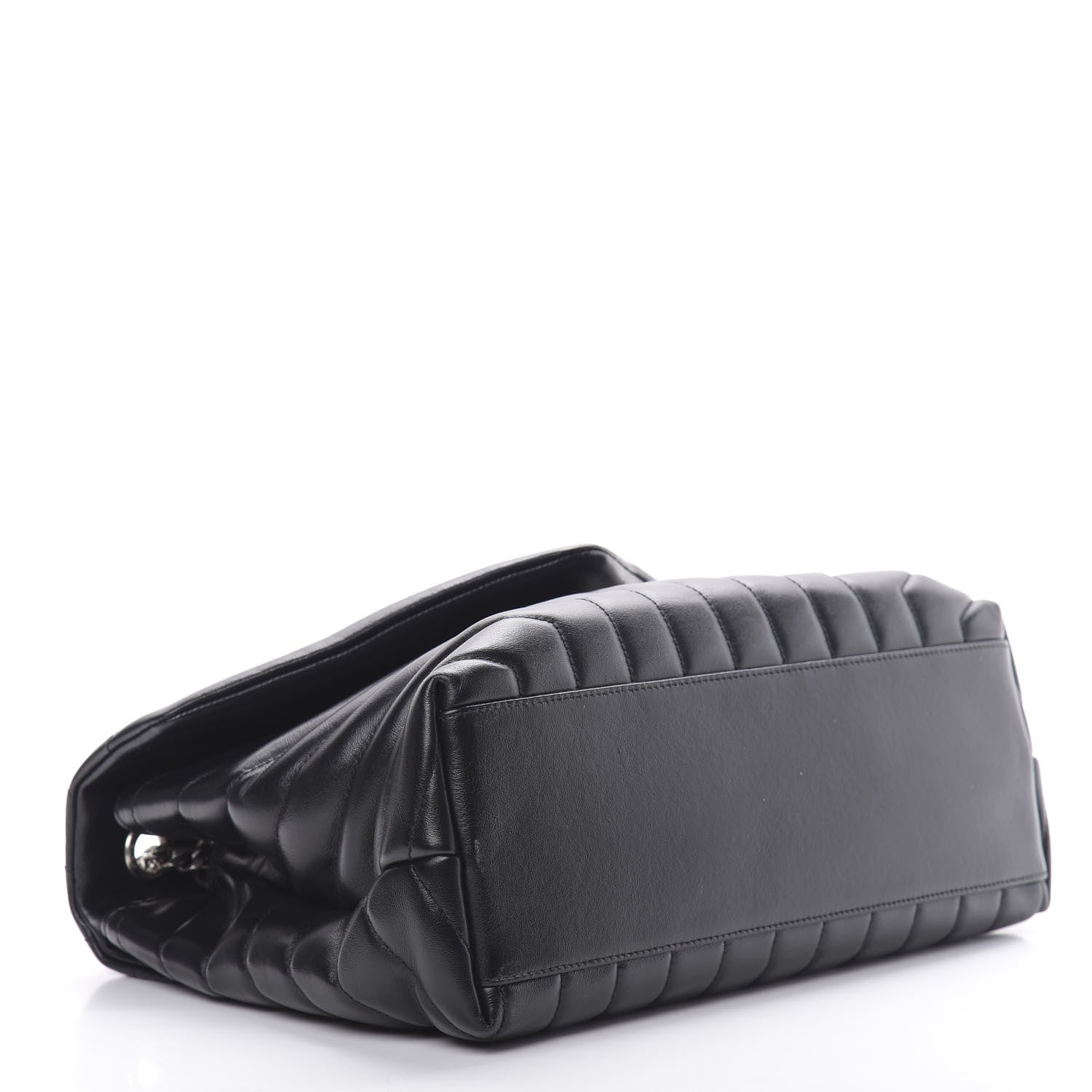 Saint Laurent Calfskin Y Quilted Monogram Medium Loulou Chain Satchel Black 4 of 15