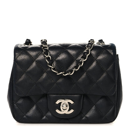 Chanel Lambskin Quilted Mini Square Flap Black 1 of 11