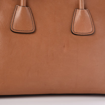 Prada Glace Calf Twin Pocket Tote Cannella 13 of 15