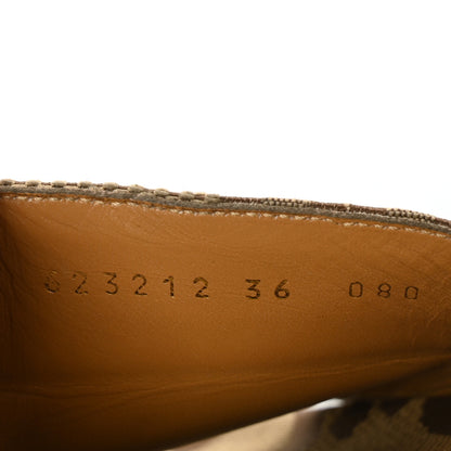 Gucci Monogram Maxi GG Angelina Platform 55mm Slide Sandals 36 Camel Ebony 6 of 9