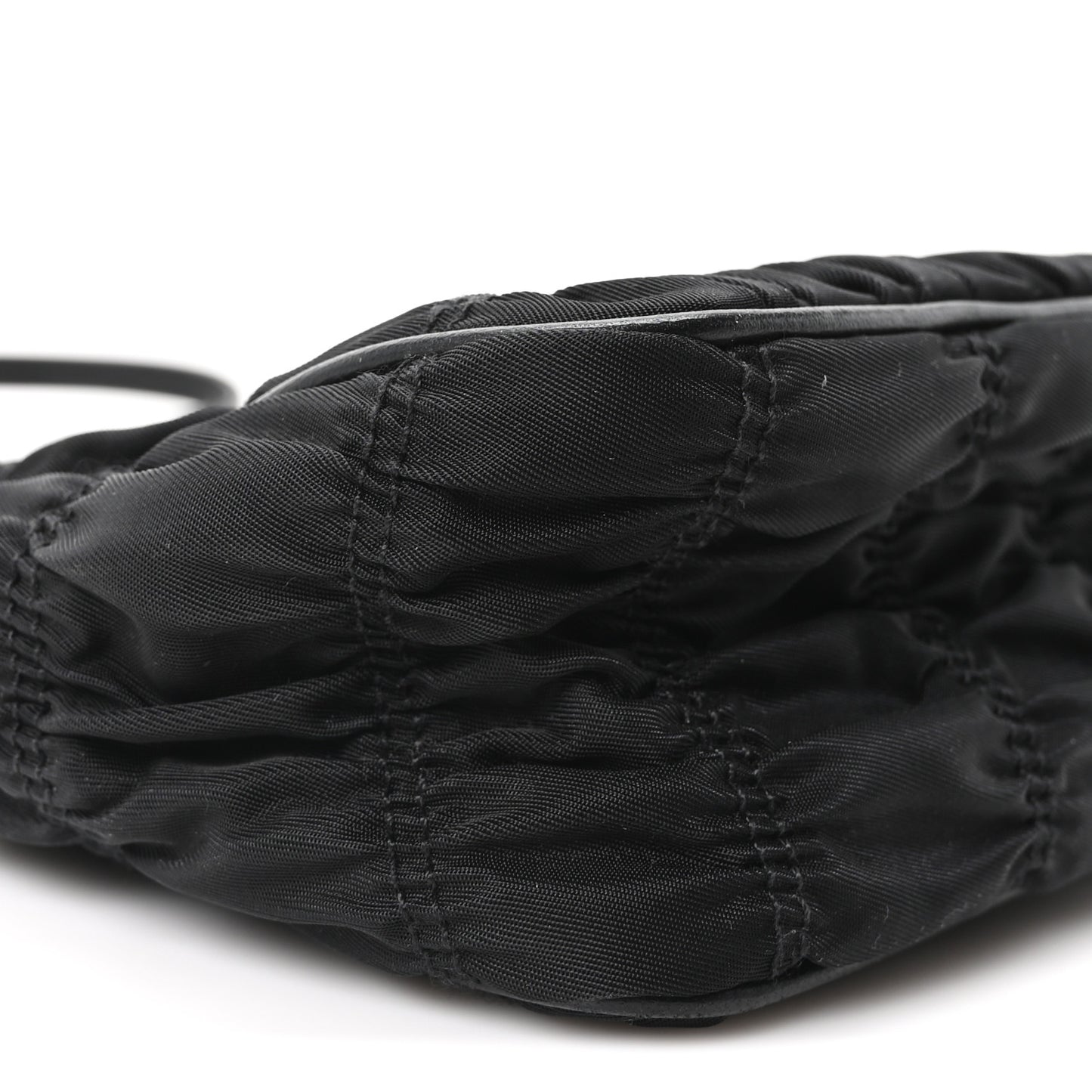 Tessuto Nylon Gaufre Shoulder Bag Black