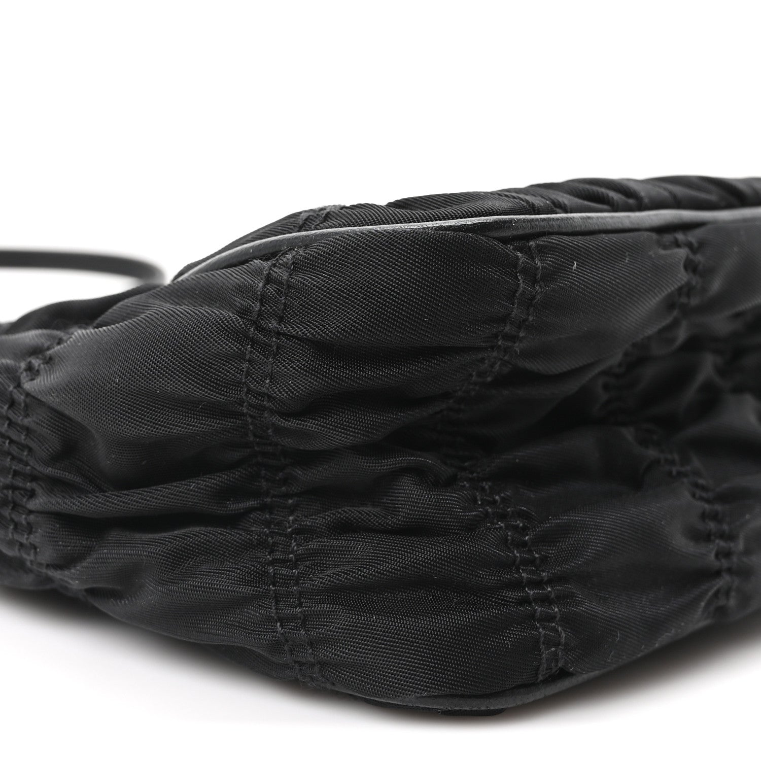 Prada Tessuto Nylon Gaufre Shoulder Bag Black 9 of 10
