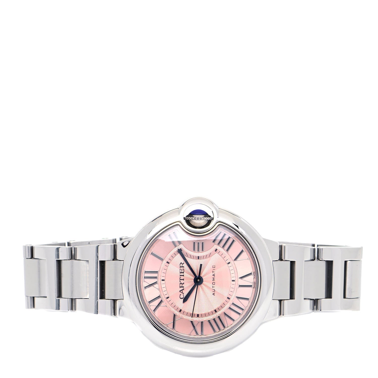 Cartier Stainless Steel 33mm Ballon Bleu De Cartier Automatic Watch Pink 2 of 5