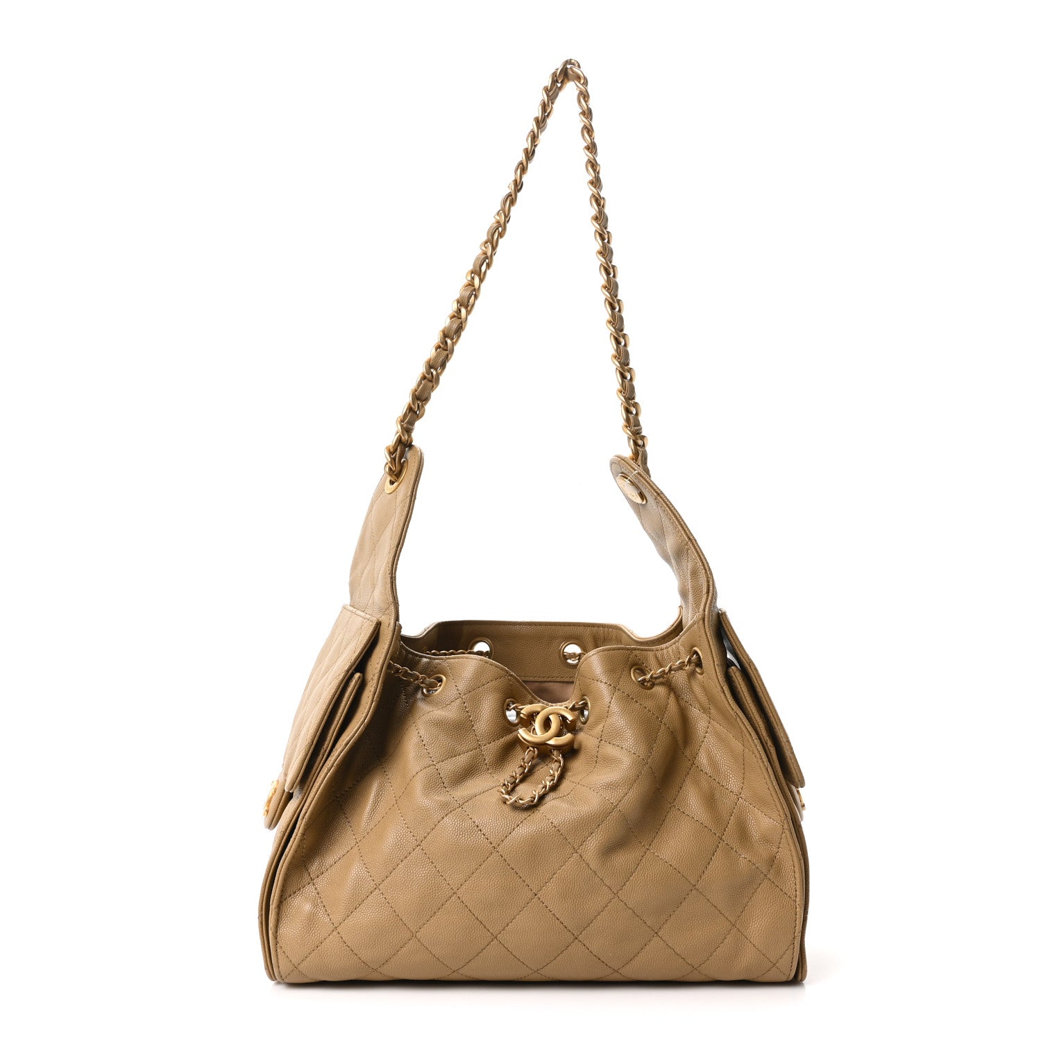 Chanel Caviar Quilted Small Chanel 25 Handbag Beige 1 of 10