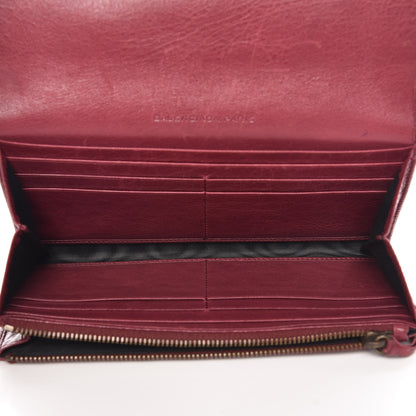 Balenciaga Agneau Classic Hardware Money Wallet Cassis 7 of 10