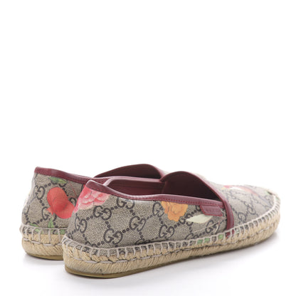 Gucci GG Supreme Monogram Blooms Espadrilles 36.5 Beige Multicolor Dry Rose 4 of 12