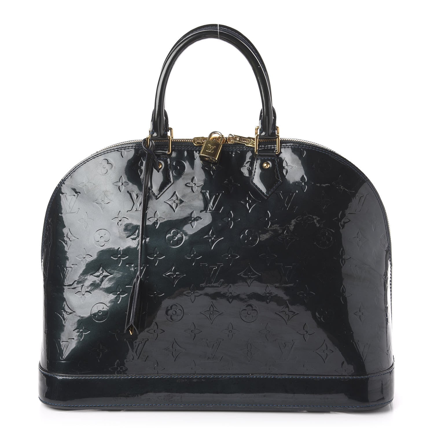 Louis Vuitton Vernis Alma MM Blue Nuit 1 of 19