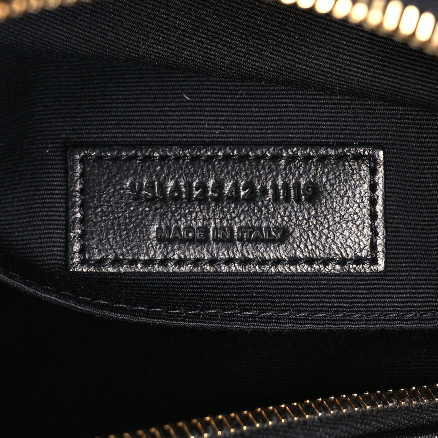 Grained Lambskin Monogram Lou Camera Bag Black