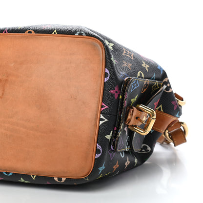 Louis Vuitton Monogram Multicolor Petit Noe Black 8 of 10