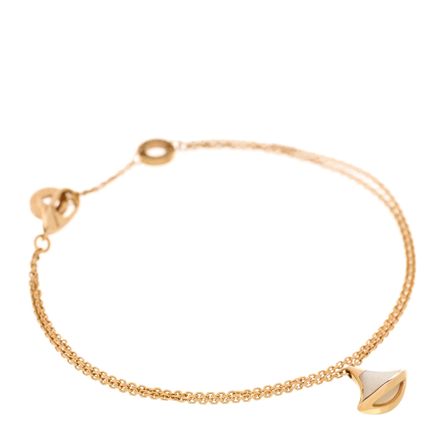 Bulgari 18K Rose Gold Mother of Pearl Divas' Dream Bracelet SM 1 of 5