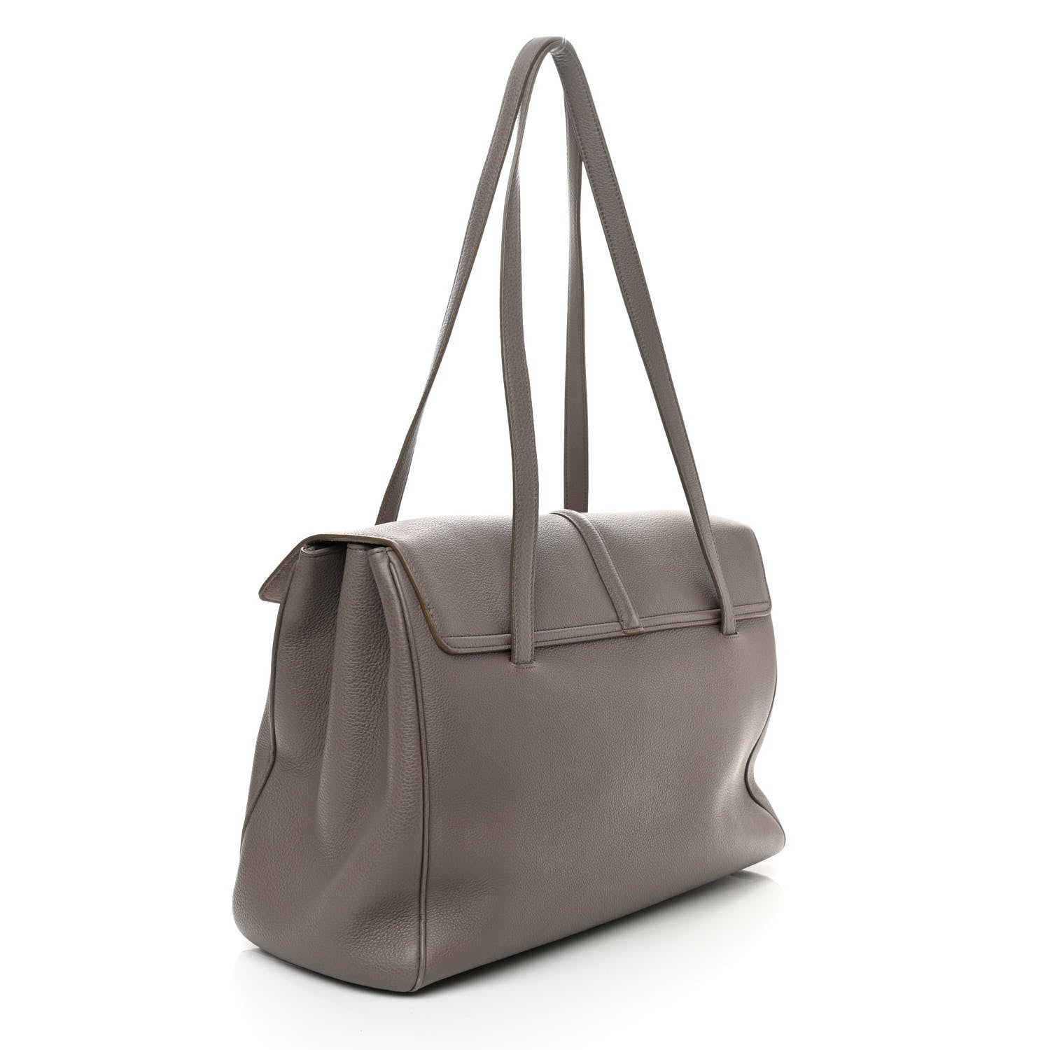 Celine Supple Grained Calfskin Large Soft 16 Bag Pebble 3 of 9