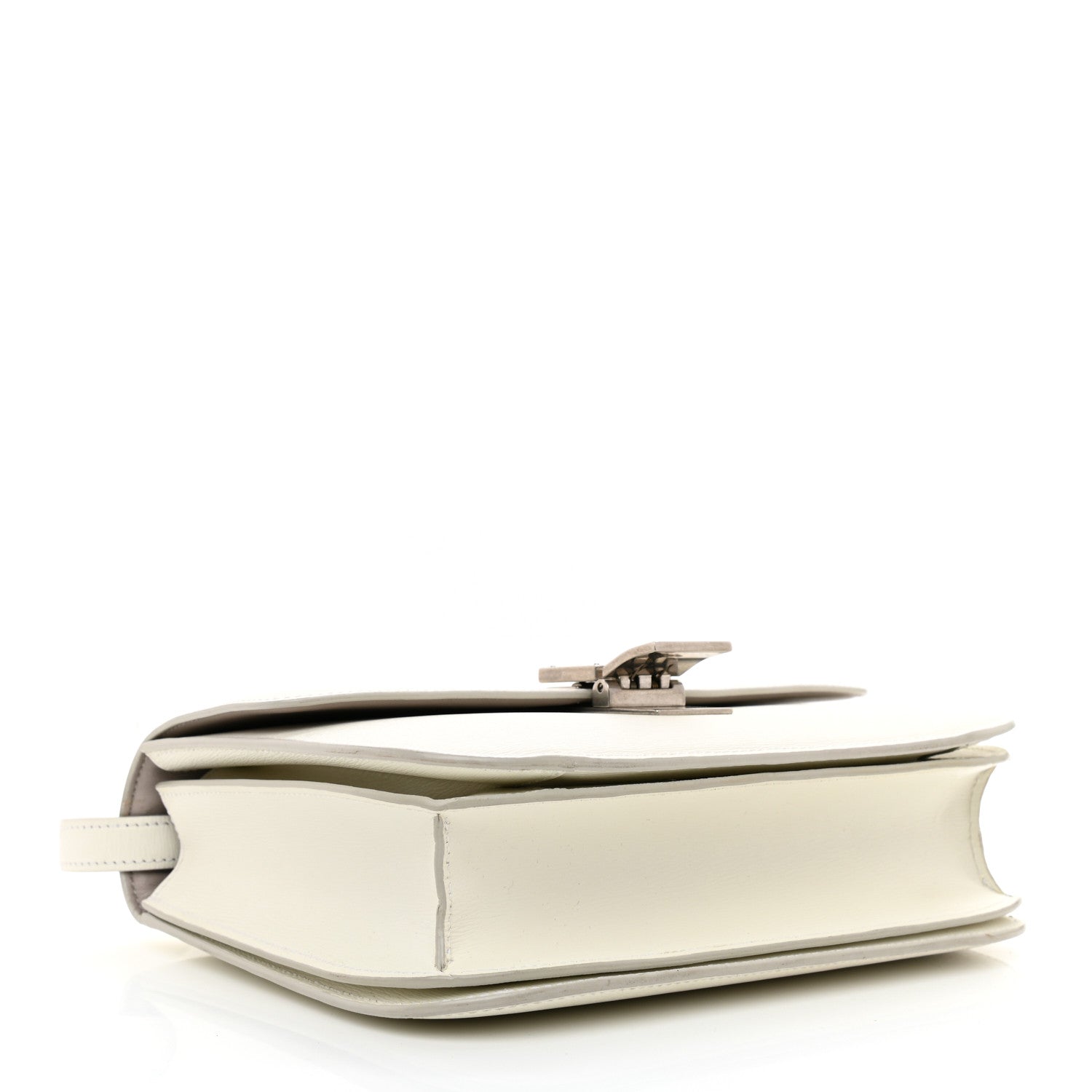 Celine Liege Calfskin Medium Classic Box Flap Bag White 5 of 10